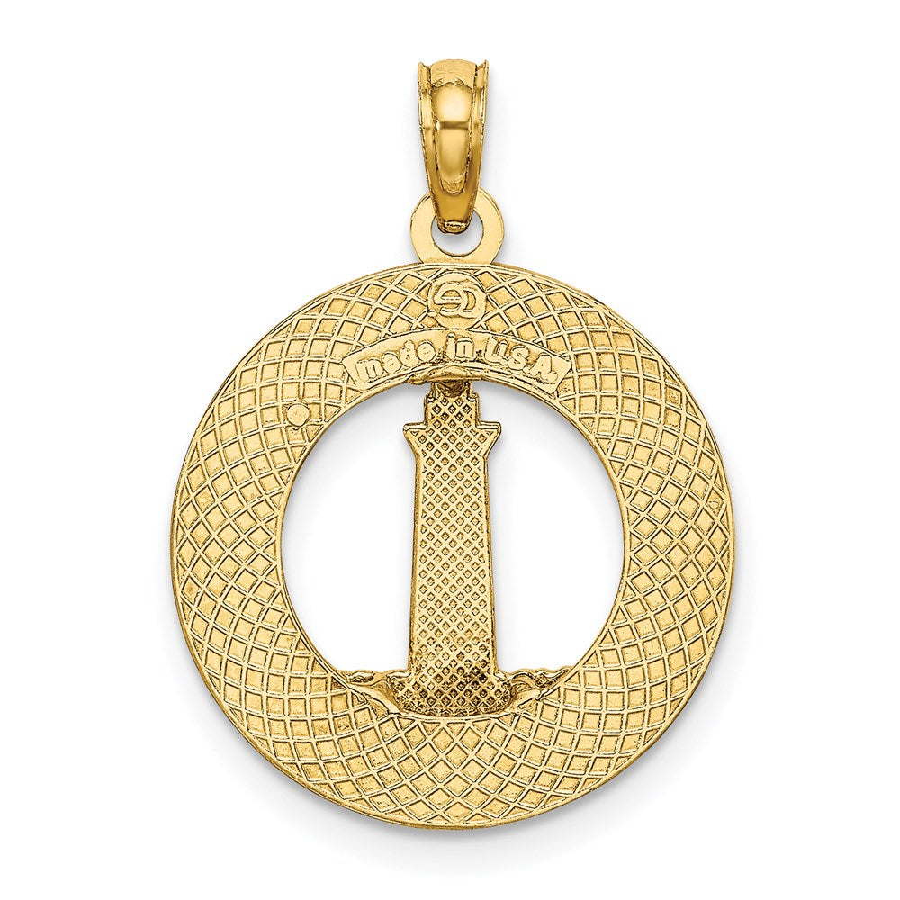 14k Yellow Gold 18.55 mm BOOTHBAY HARBOR Lighthouse Charm (2 grams)