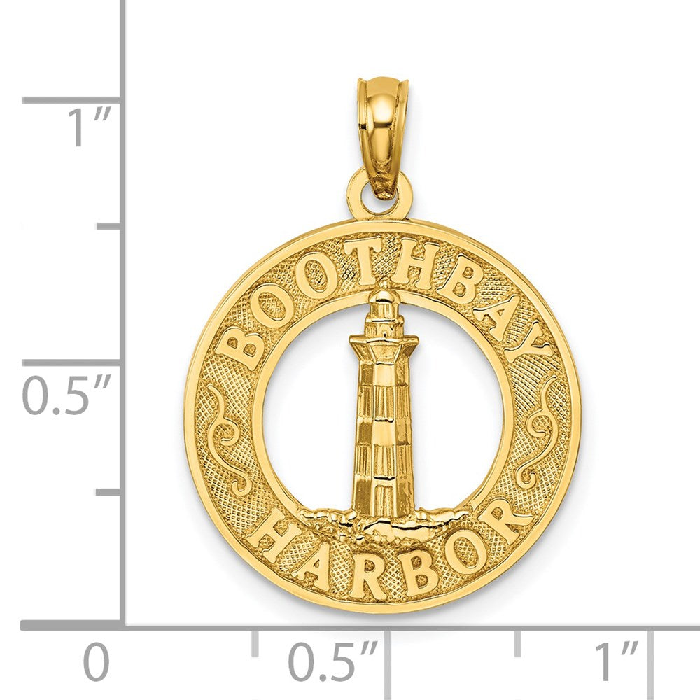 14k Yellow Gold 18.55 mm BOOTHBAY HARBOR Lighthouse Charm (2 grams)