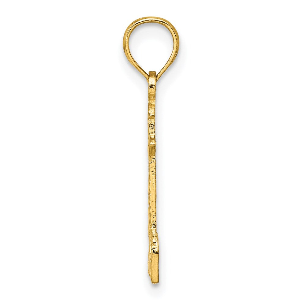 14k Yellow Gold 8.6 mm Lighthouse Charm (0.74 grams)