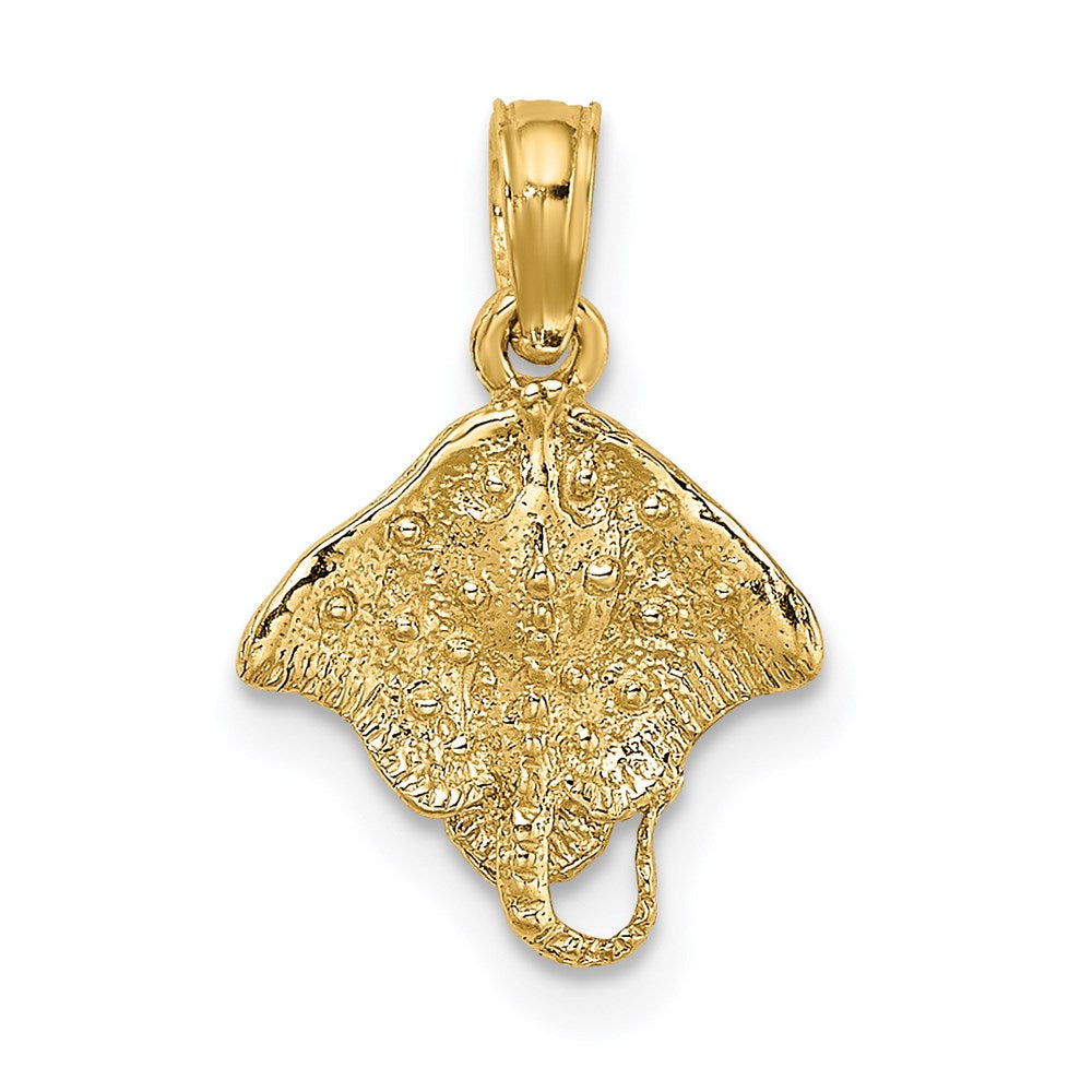 14k Yellow Gold 11.55 mm Stingray Charm (0.7 grams)
