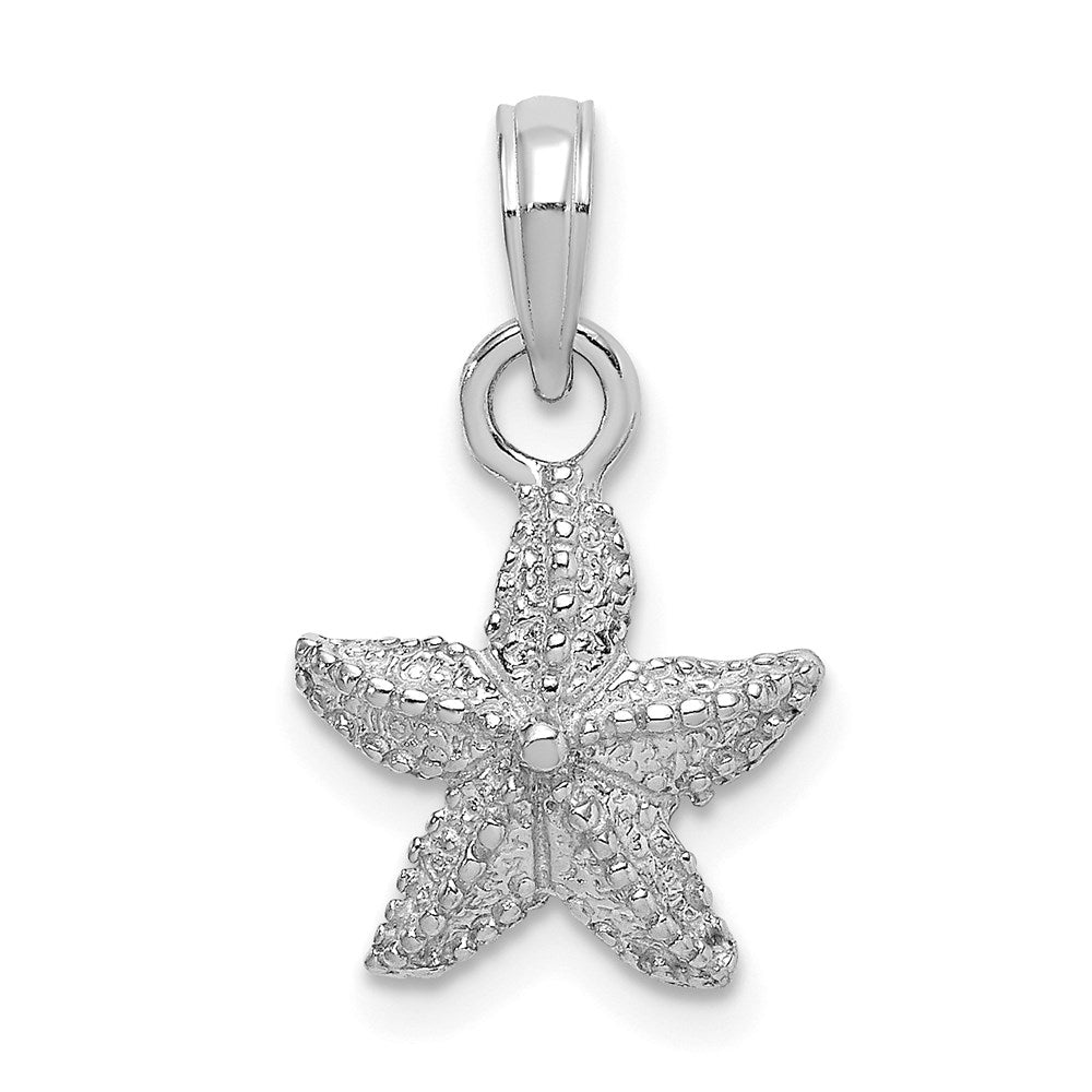 14k White Gold 11.9 mm Starfish Charm (1.57 grams)