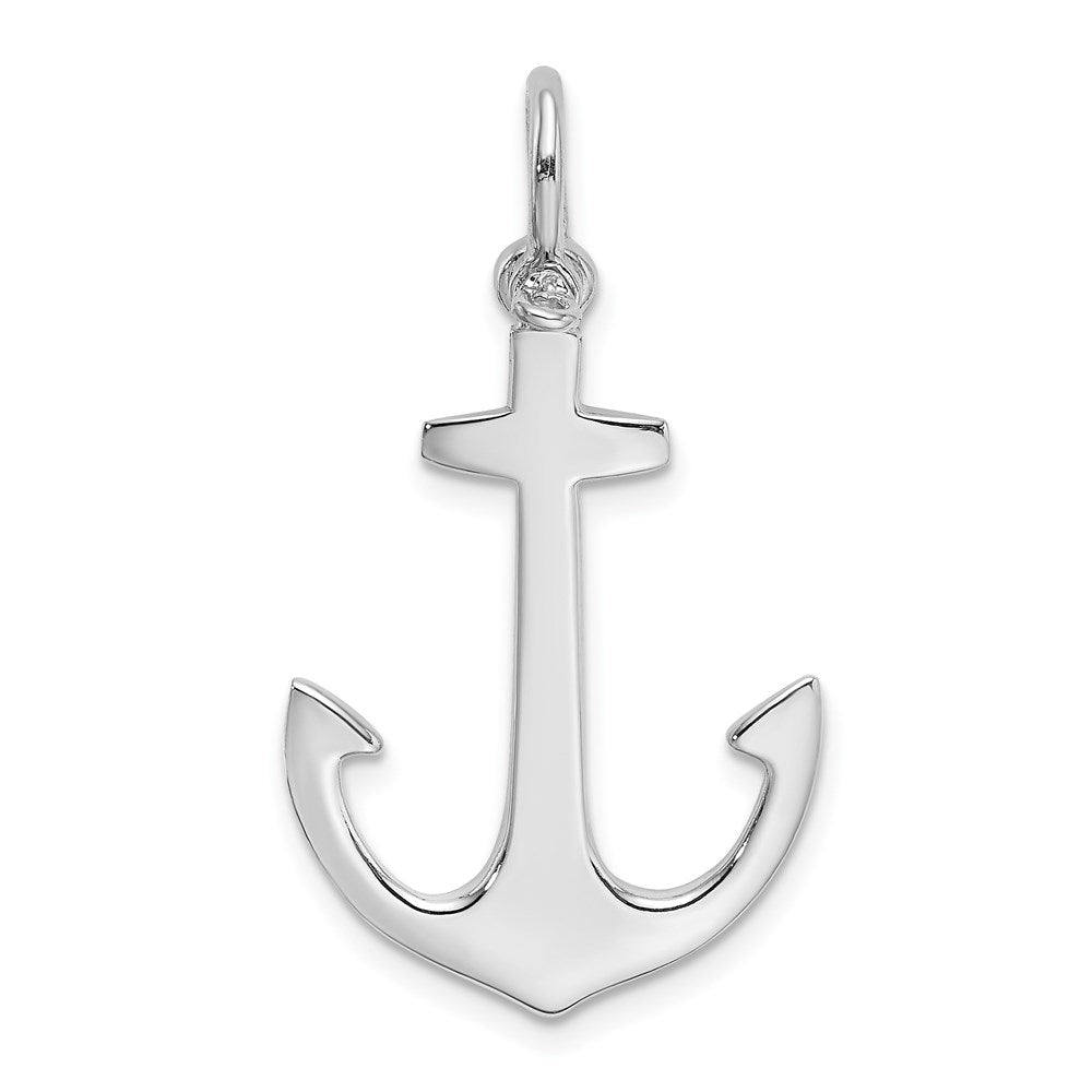 14k White Gold 19.75 mm Polished 3-D Anchor Charm (3.4 grams)