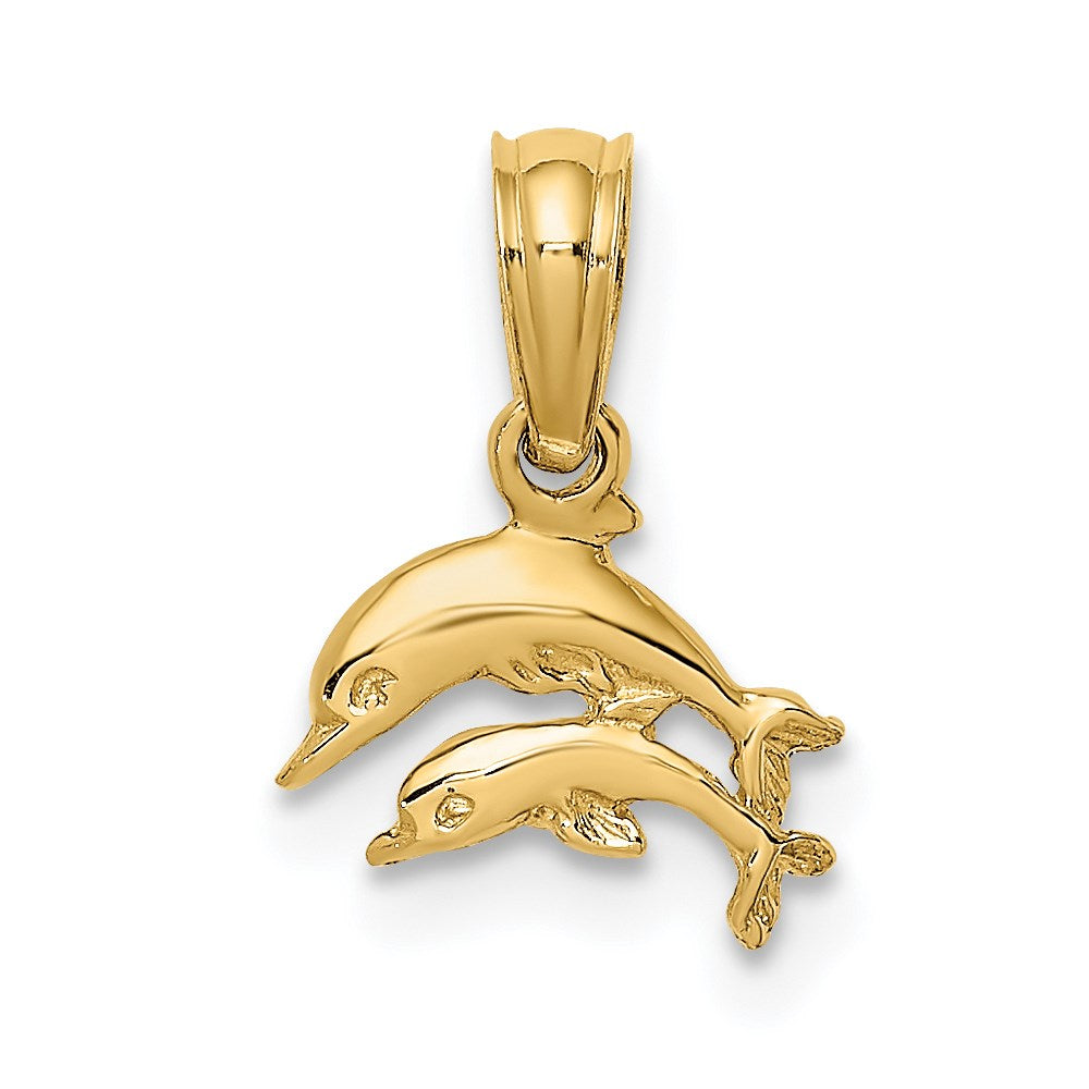 14k Yellow Gold 9.45 mm ng Charm (0.33 grams)