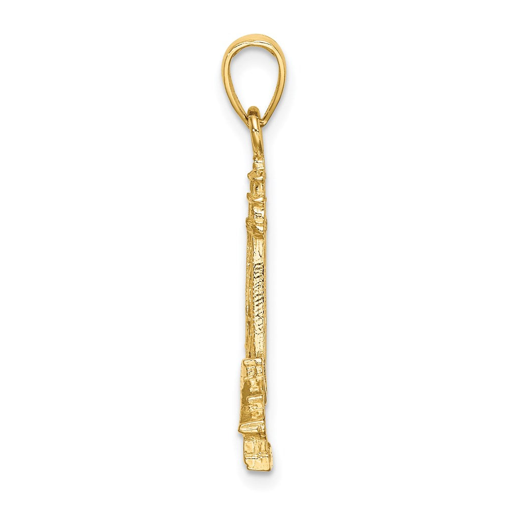 14k Yellow Gold 24.8 mm SANIBEL ISLAND Lighthouse Charm (2 grams)
