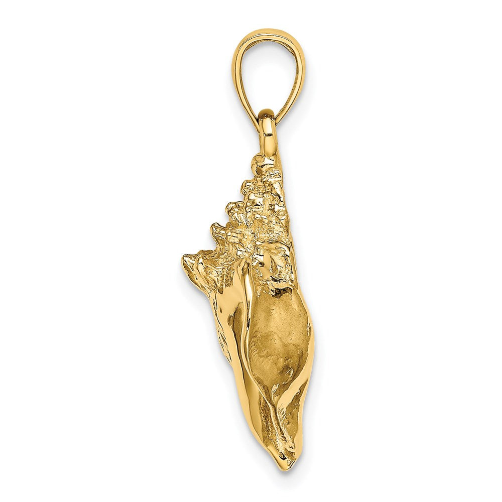 14k Yellow Gold 16.8 mm Conch Shell Charm (5.49 grams)