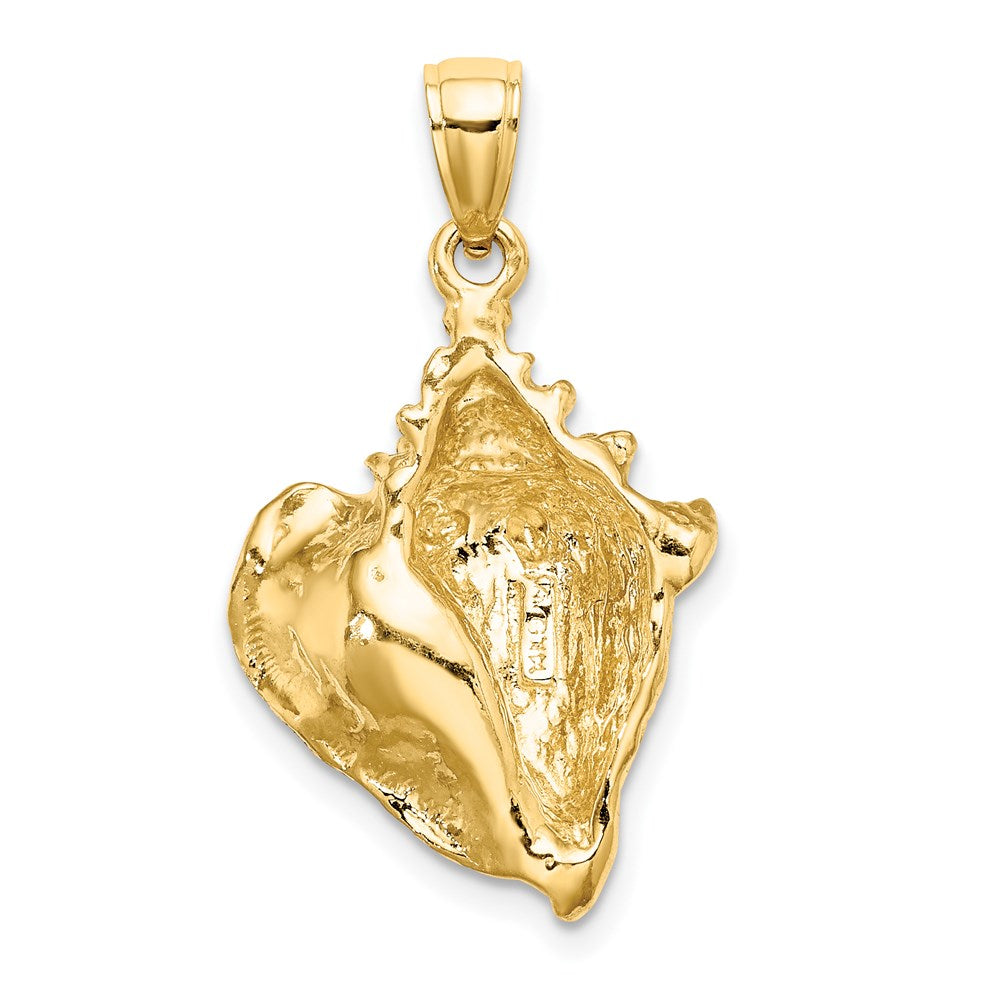 14k Yellow Gold 16.8 mm Conch Shell Charm (5.49 grams)