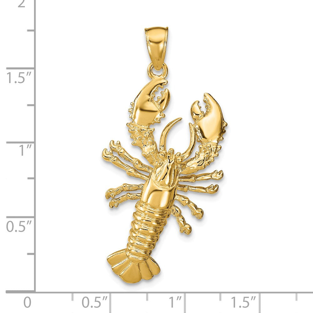 14k Yellow Gold 22 mm Lobster Pendant (8.3 grams)