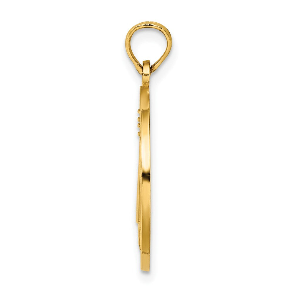 14k Yellow Gold 19.1 mm CAPE MAY w/ Lighthouse Charm (2.22 grams)