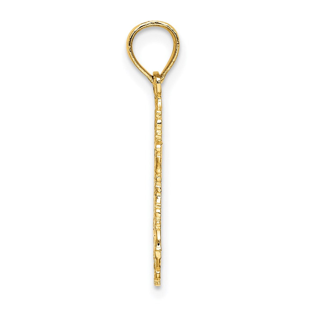 14k Yellow Gold 16 mm Star Of David Charm (0.74 grams)