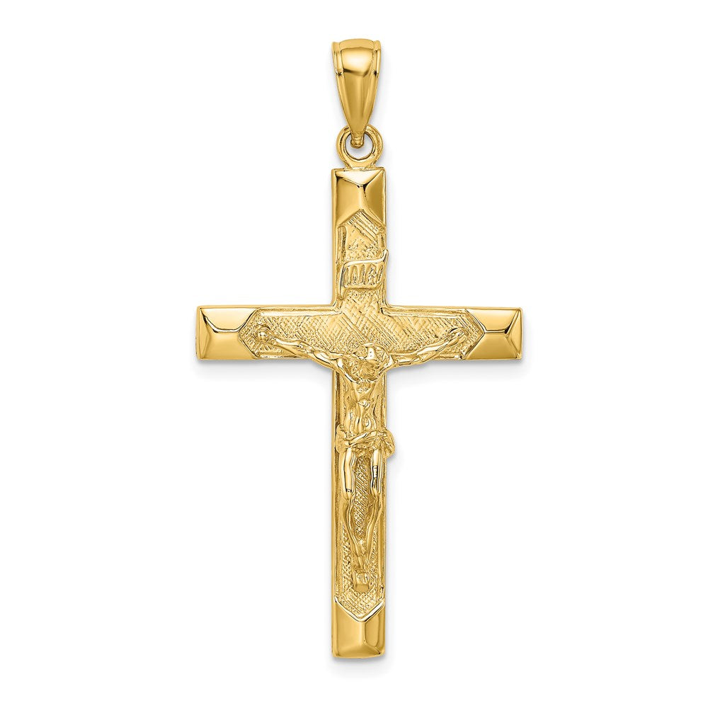 14k Yellow Gold 22 mm Crucifix Charm (3.24 grams)