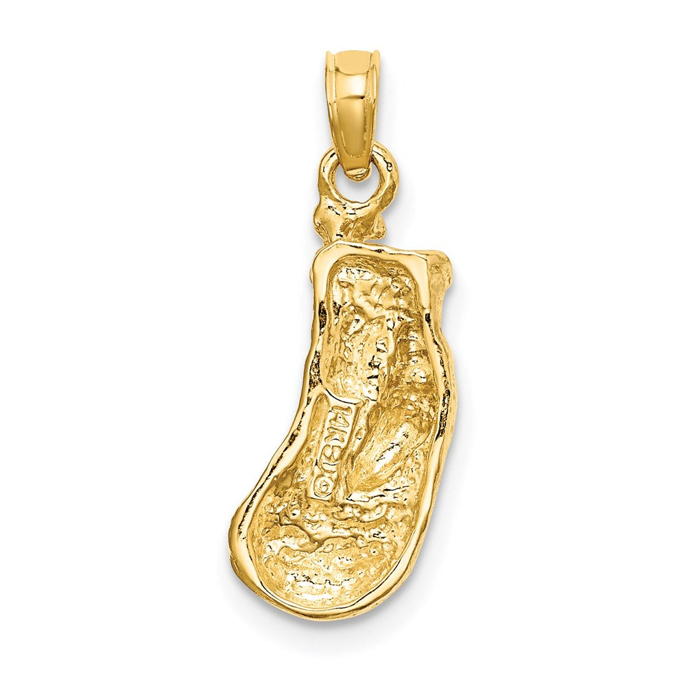 14k Yellow Gold 7.7 mm Polished Single Boxing Glove Pendant (2.13 grams)