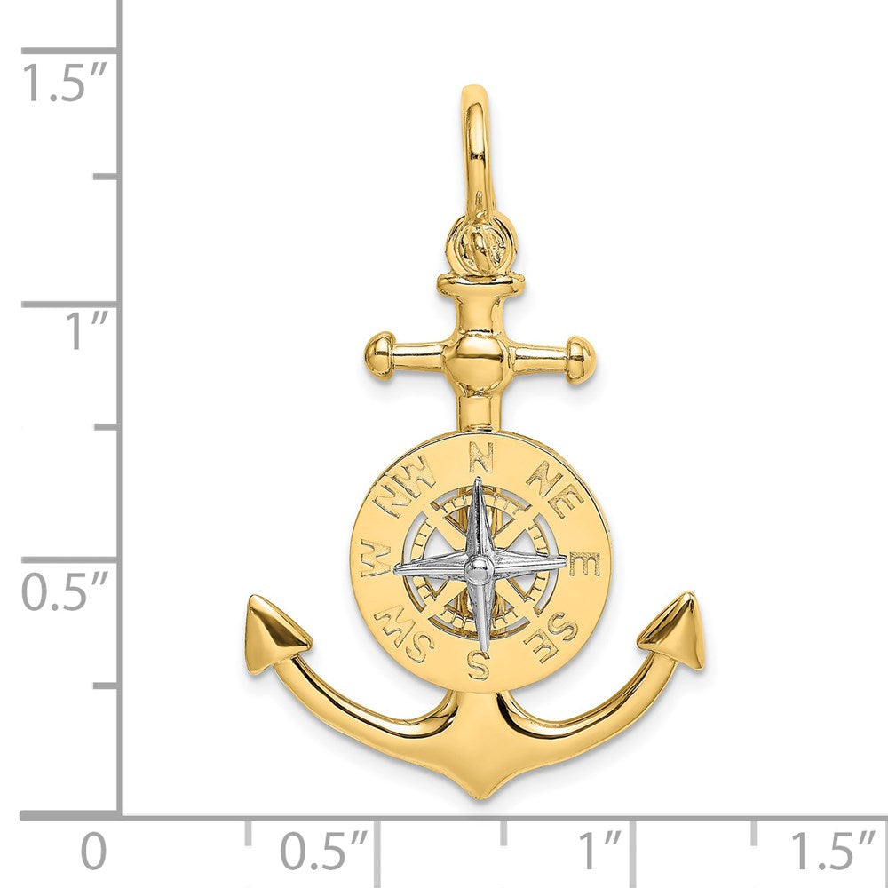 14k Two-tone 23.1 mm Needle Charm (3.74 grams)
