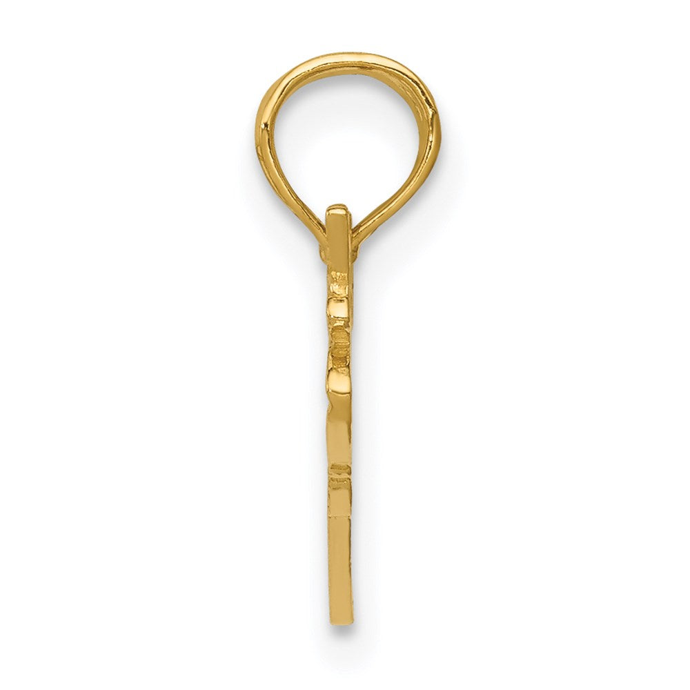 14k Yellow Gold 19 mm Cessna Plane Pendant (0.75 grams)