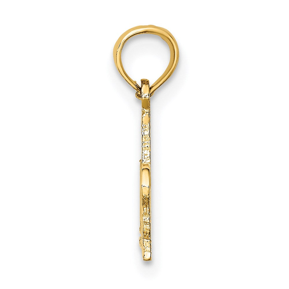 14k Yellow Gold 23.3 mm #1 DISPATCHER Charm (0.73 grams)