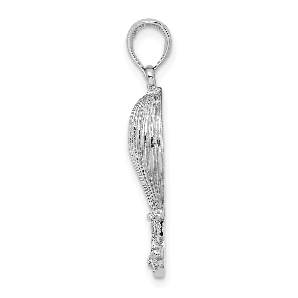 14k White Gold 11.4 mm Polished Hot Air Ballon Charm (2.24 grams)