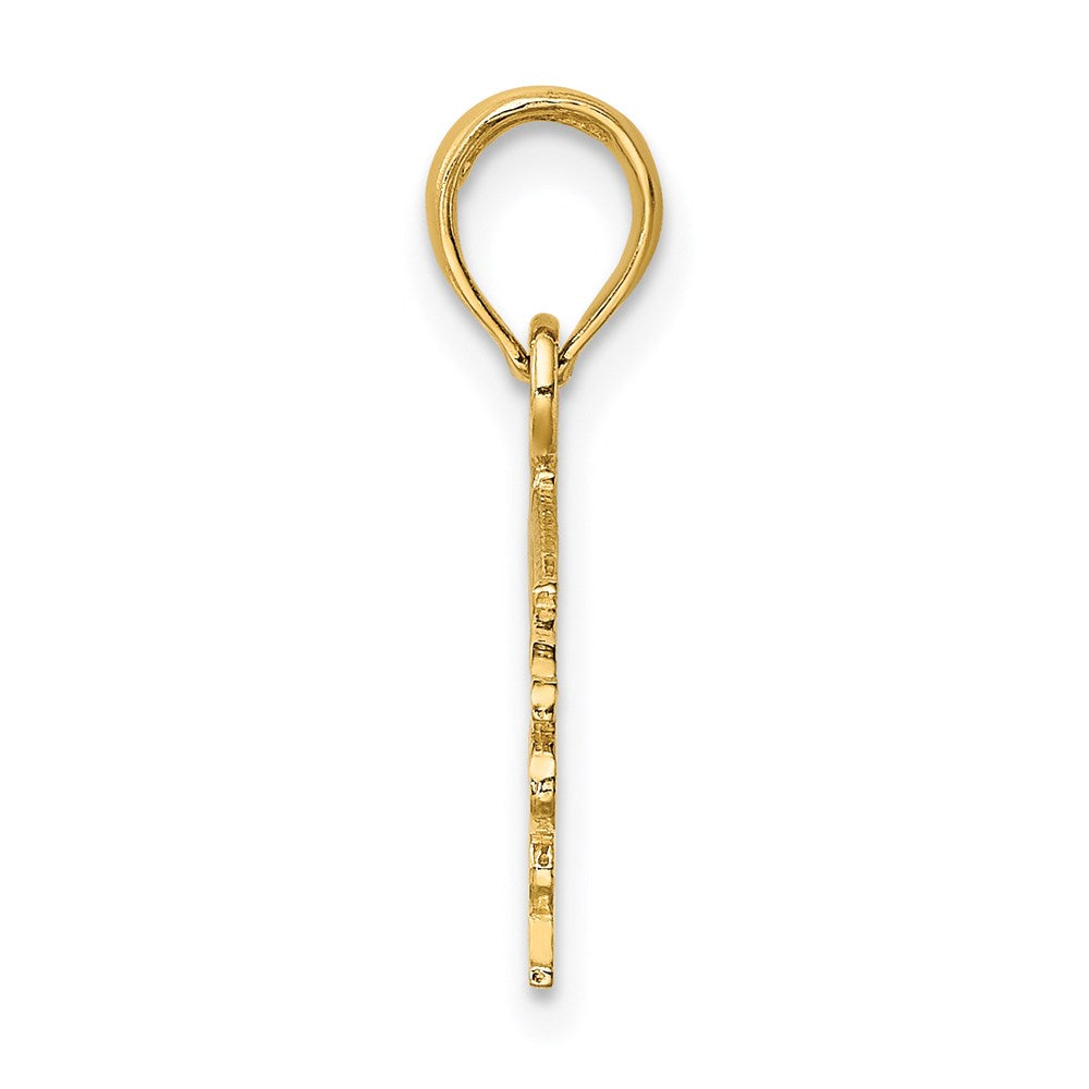 14k Yellow Gold 26.5 mm FIREFIGHTER'S DAUGHTER Charm (1.04 grams)