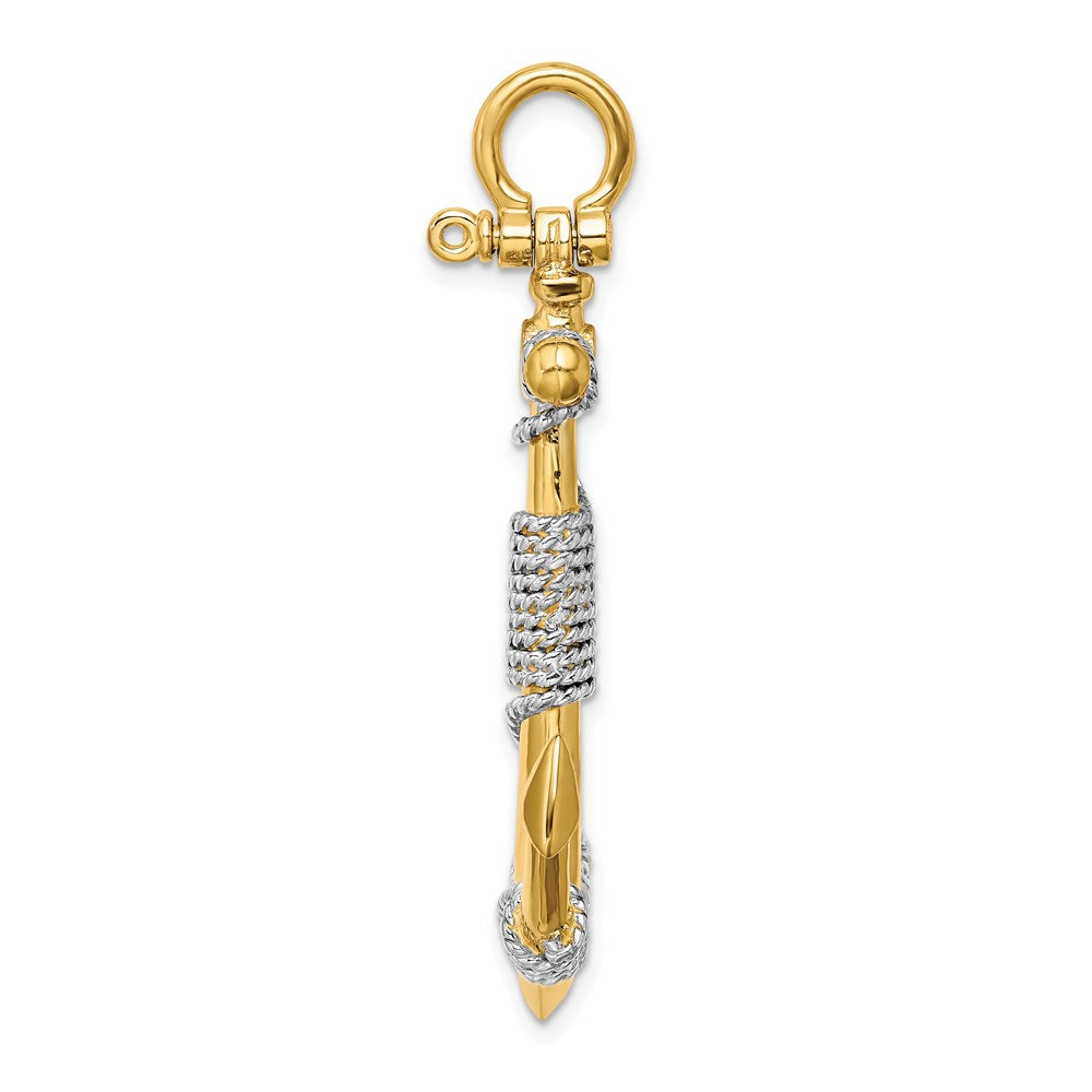14k Yellow & Rhodium 36.55 mm Plating (11.34 grams)