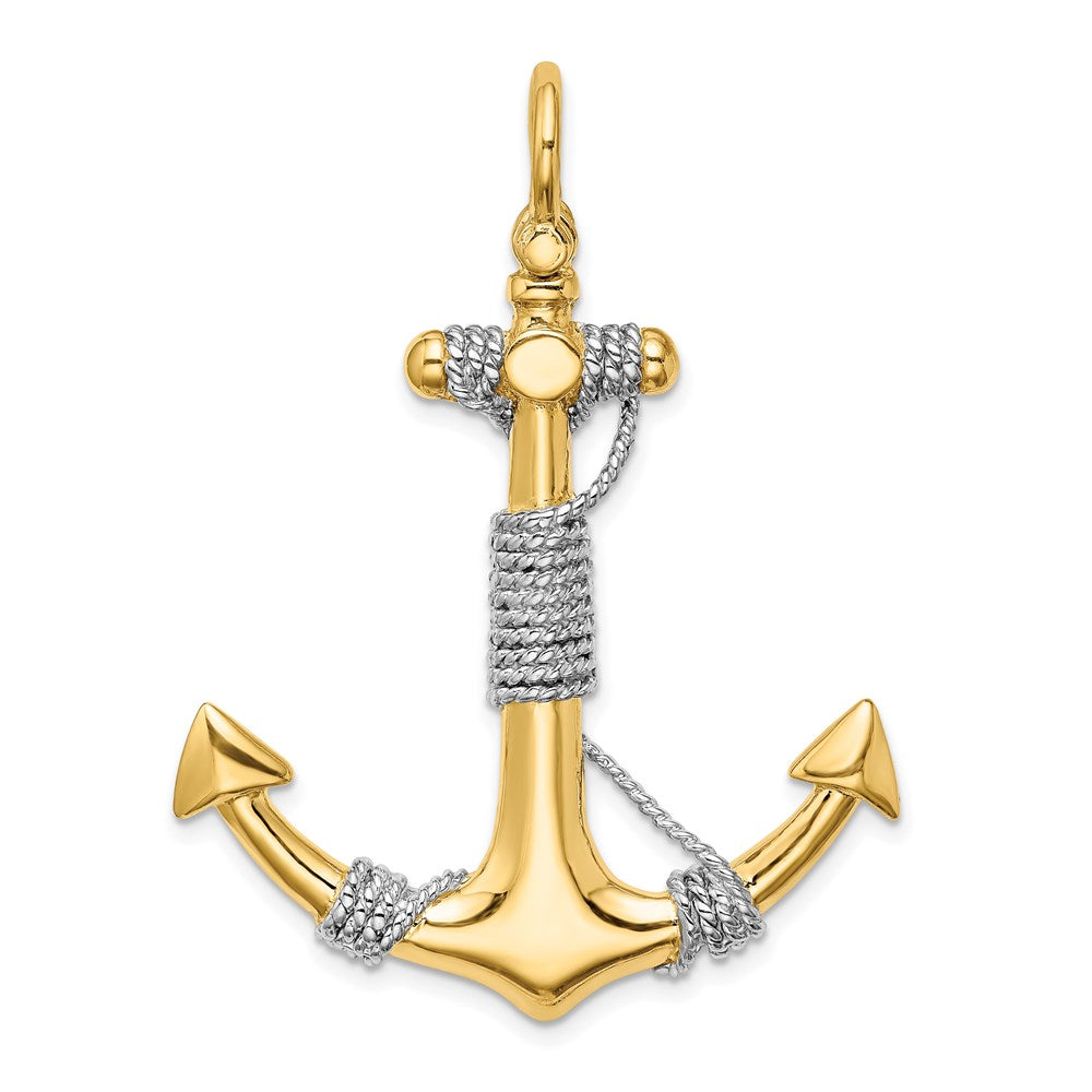 14k Yellow & Rhodium 36.55 mm Plating (11.34 grams)