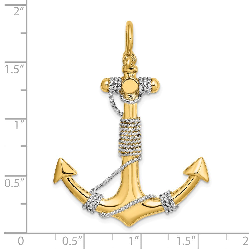 14k Yellow & Rhodium 36.55 mm Plating (11.34 grams)