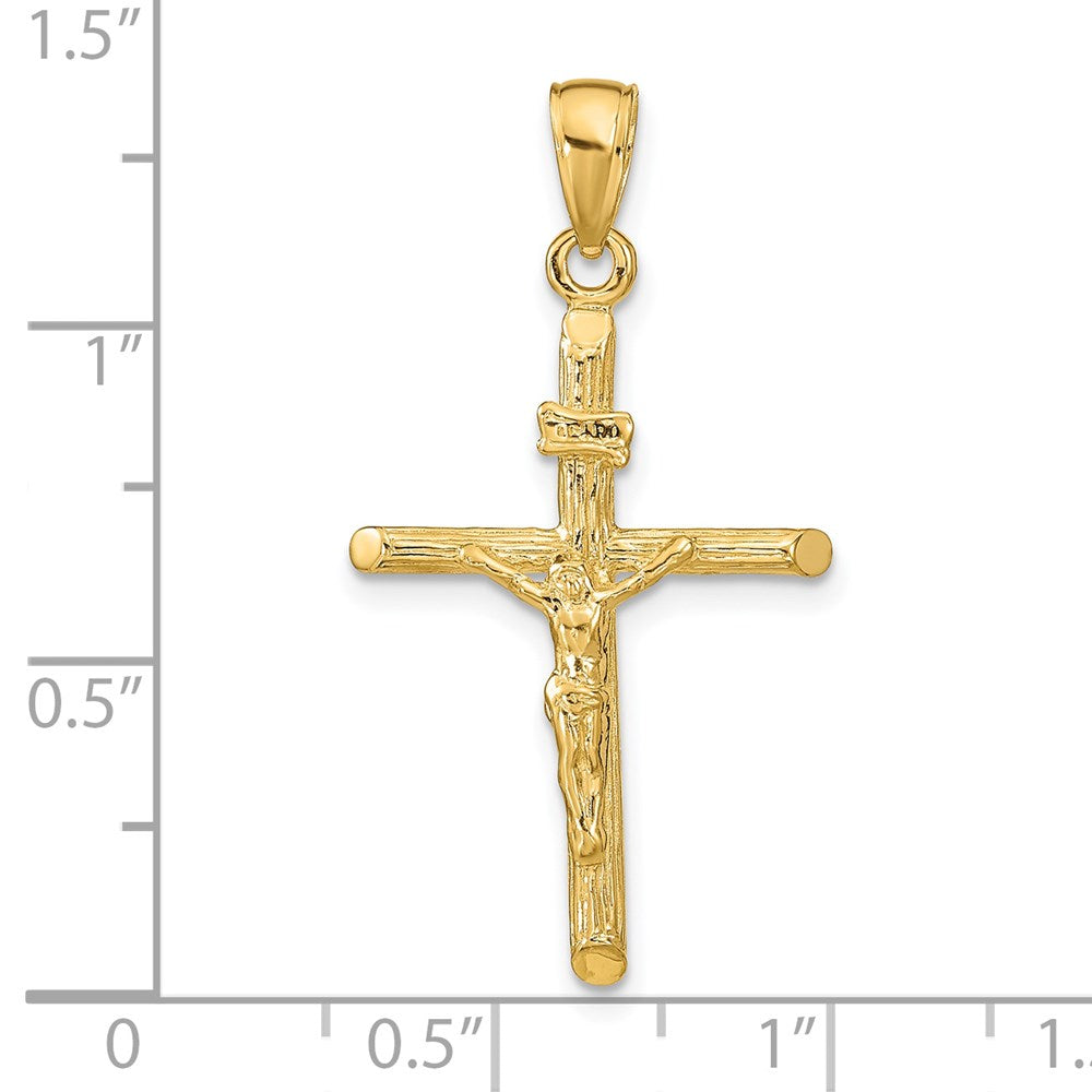 14k Yellow Gold 18 mm Crucifix Pendant (2.02 grams)