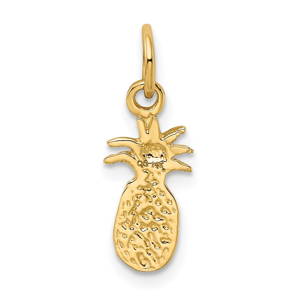 14k Yellow Gold 7 mm Polished Pineapple Charm (0.61 grams)