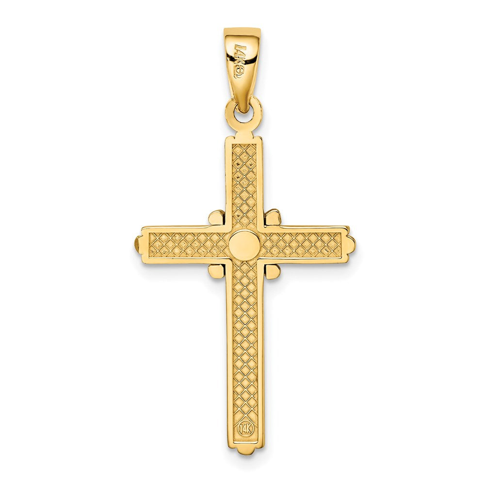 14k Two-tone 18.3 mm Two-tone X Center Charm (2.96 grams)