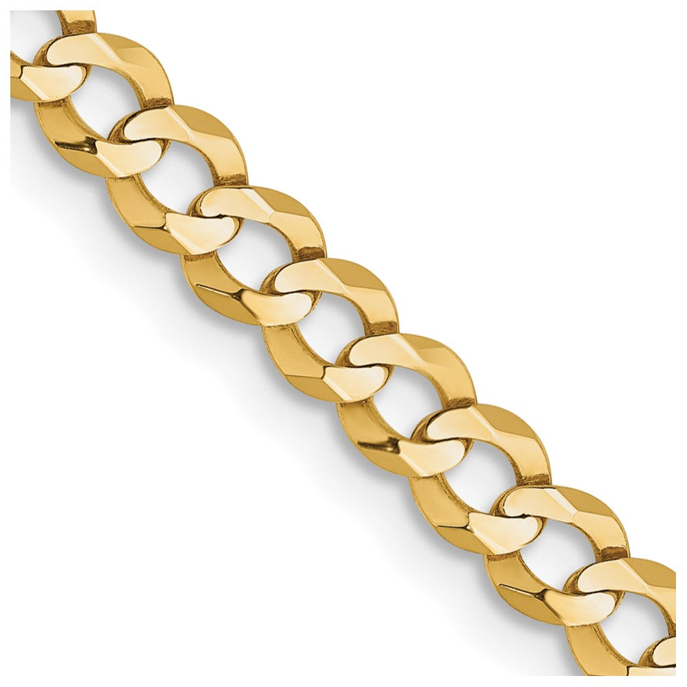 14k 3.7mm Lightweight Flat Cuban Chain (6.27 grams)