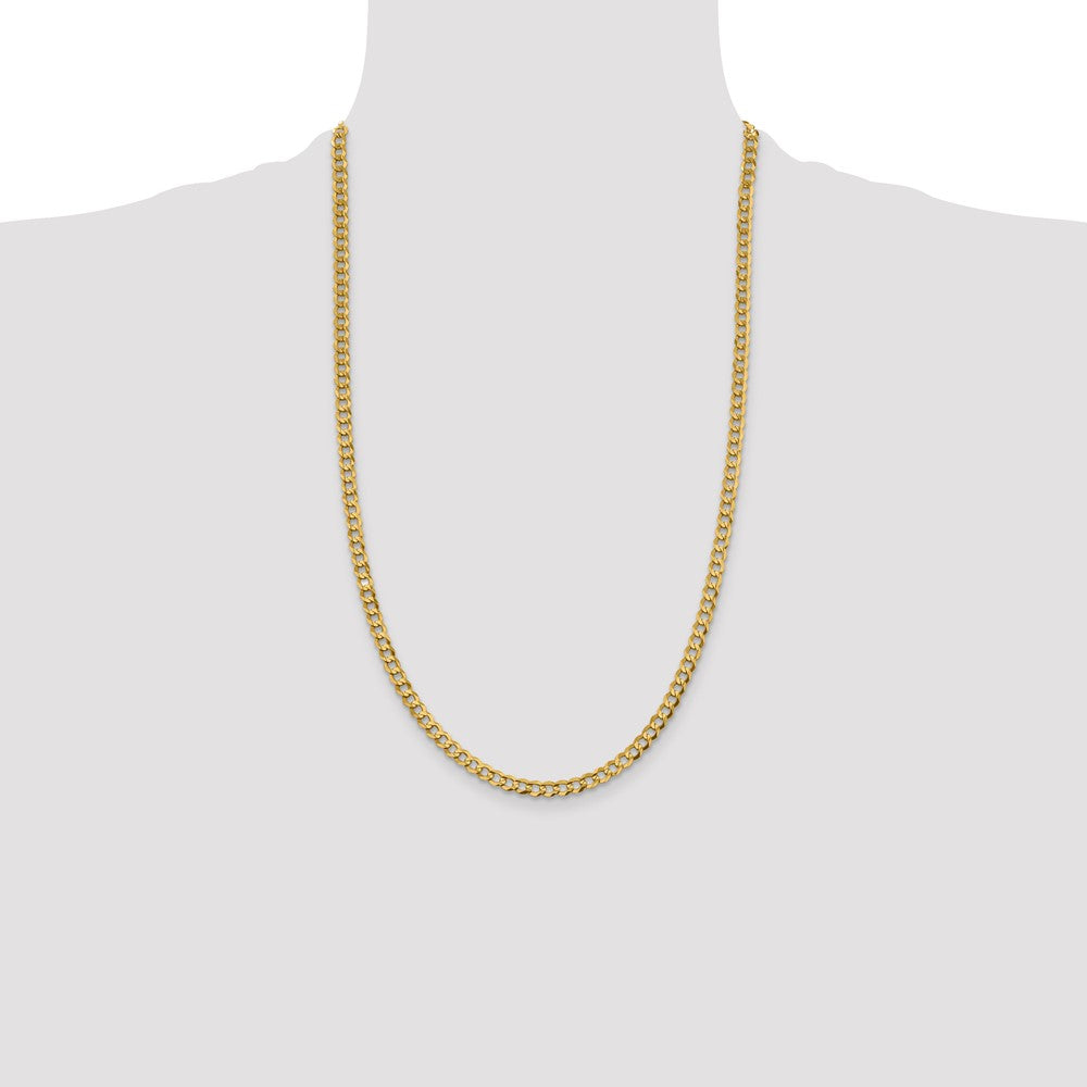 14k 4.7mm Lightweight Flat Cuban Chain (9.91 grams)
