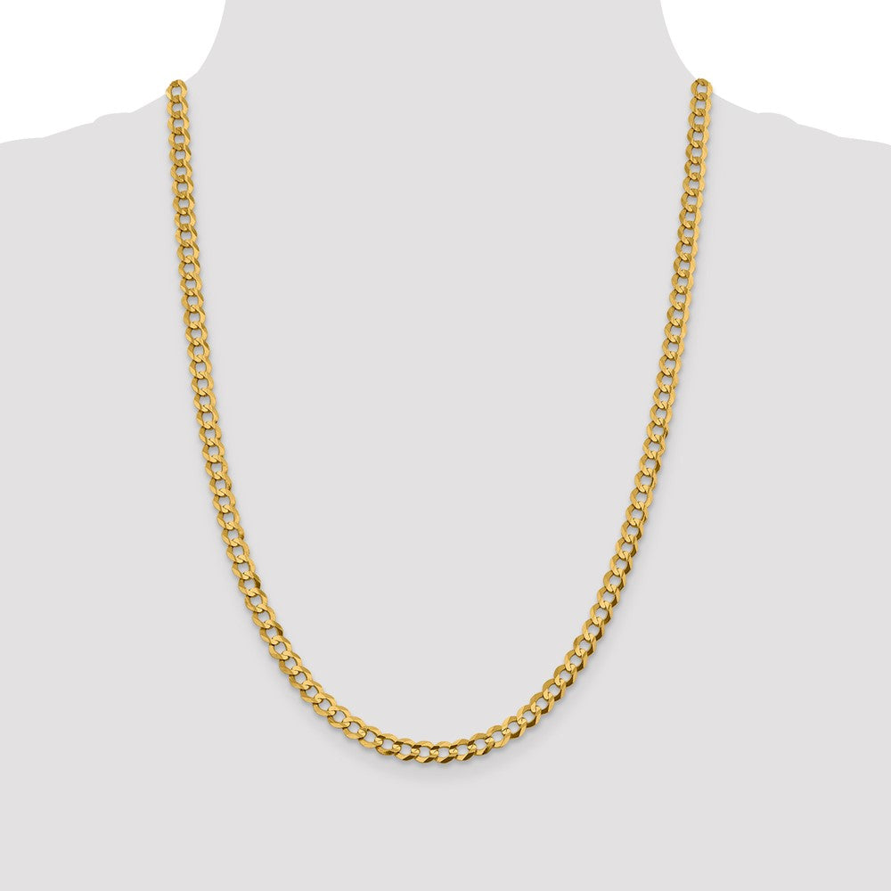 14k 5.9mm Lightweight Flat Cuban Chain (15.33 grams)