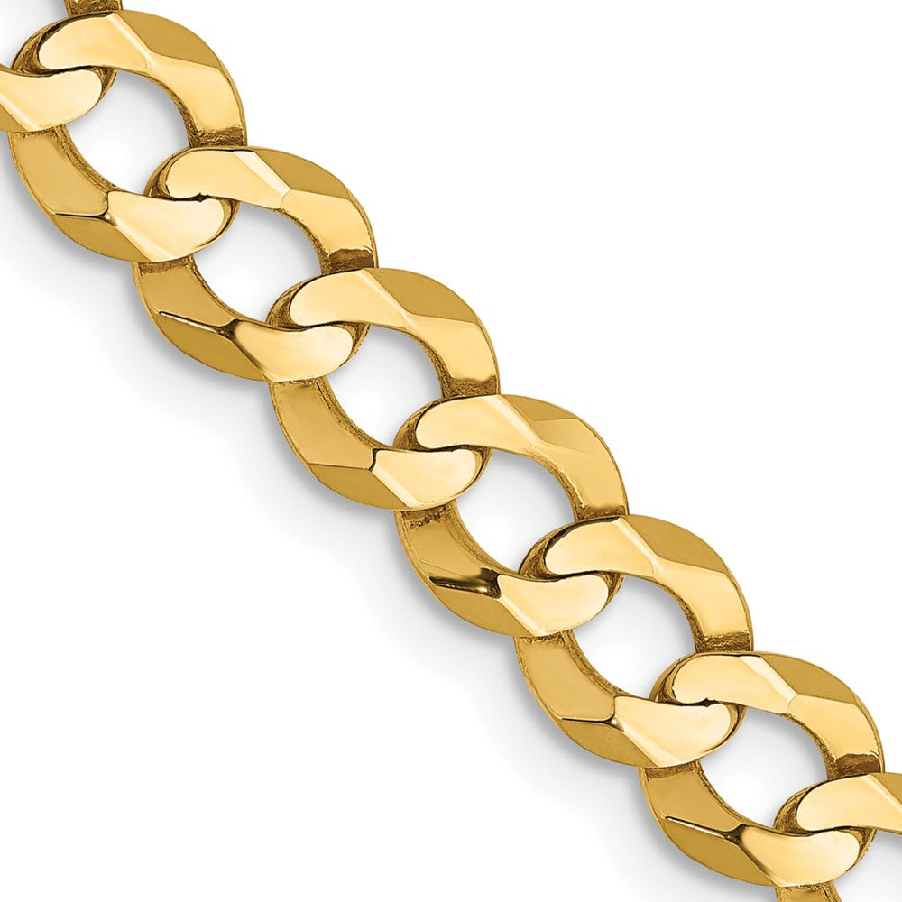 14k 7.2mm Lightweight Flat Cuban Chain (20.70 grams)