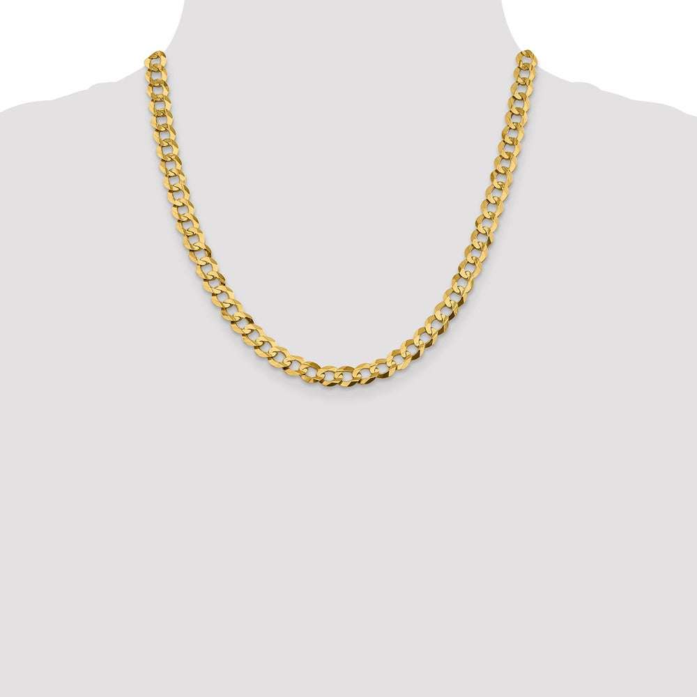 14k 8.3mm Lightweight Flat Cuban Chain (30.70 grams)