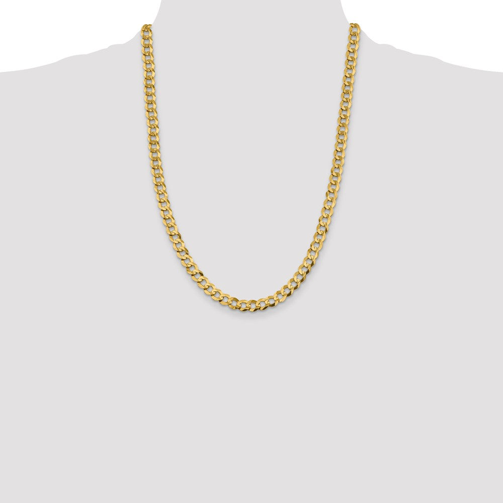 14k 8.3mm Lightweight Flat Cuban Chain (30.70 grams)