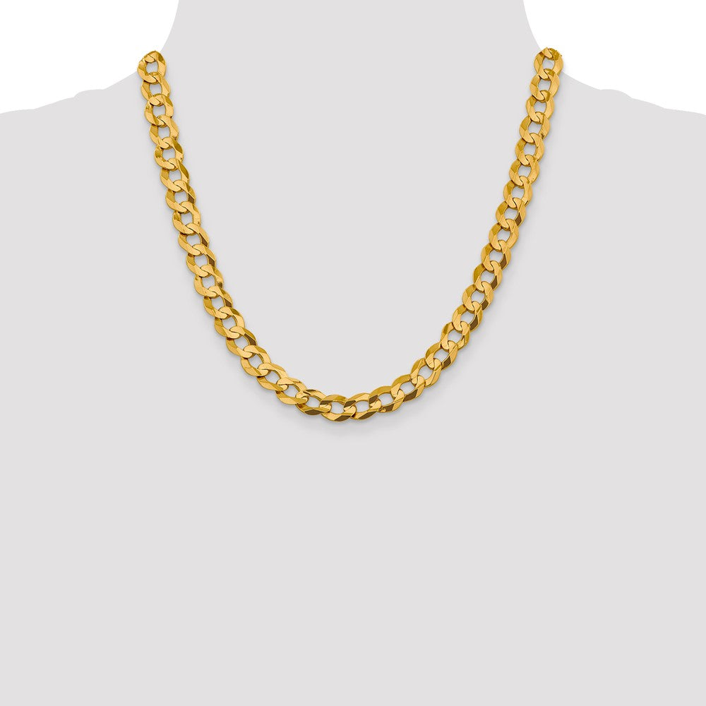 14k 9.4mm Lightweight Flat Cuban Chain (43.71 grams)