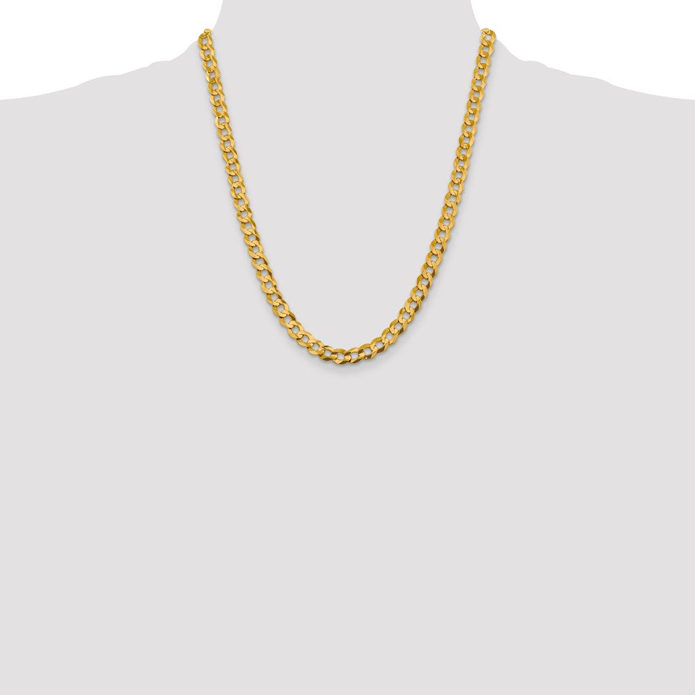 14k 9.4mm Lightweight Flat Cuban Chain (43.71 grams)