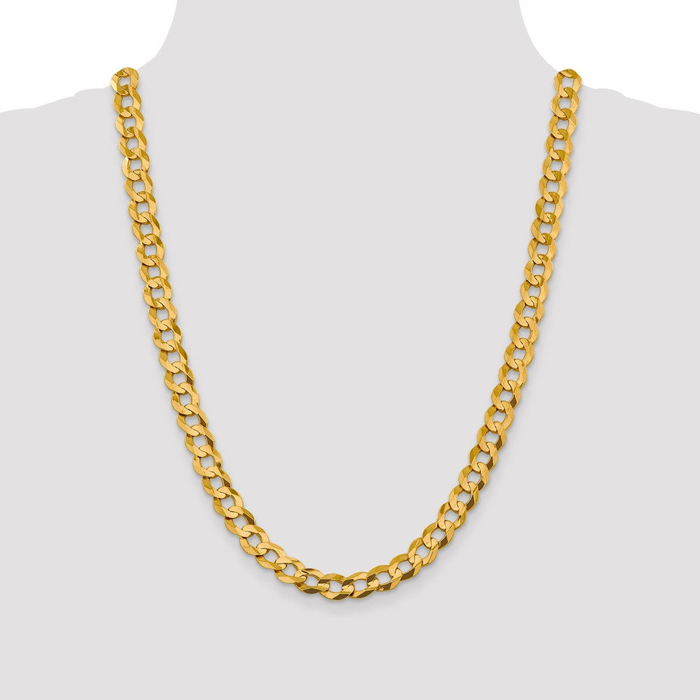 14k 9.4mm Lightweight Flat Cuban Chain (43.71 grams)