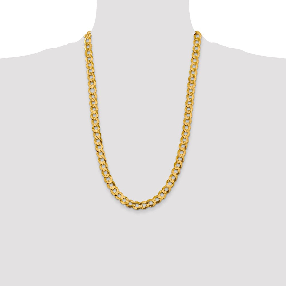 14k 9.4mm Lightweight Flat Cuban Chain (43.71 grams)