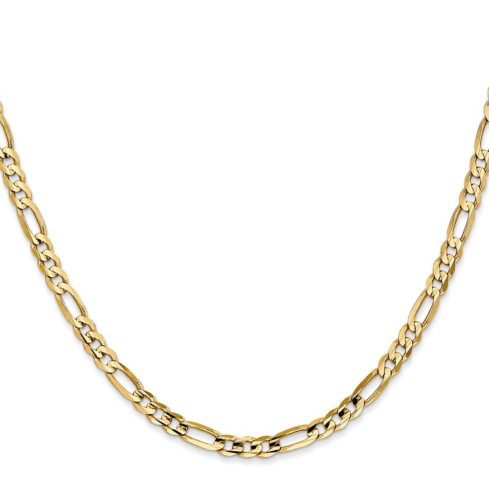 14k 4mm Concave Open Figaro Chain (7.00 grams)