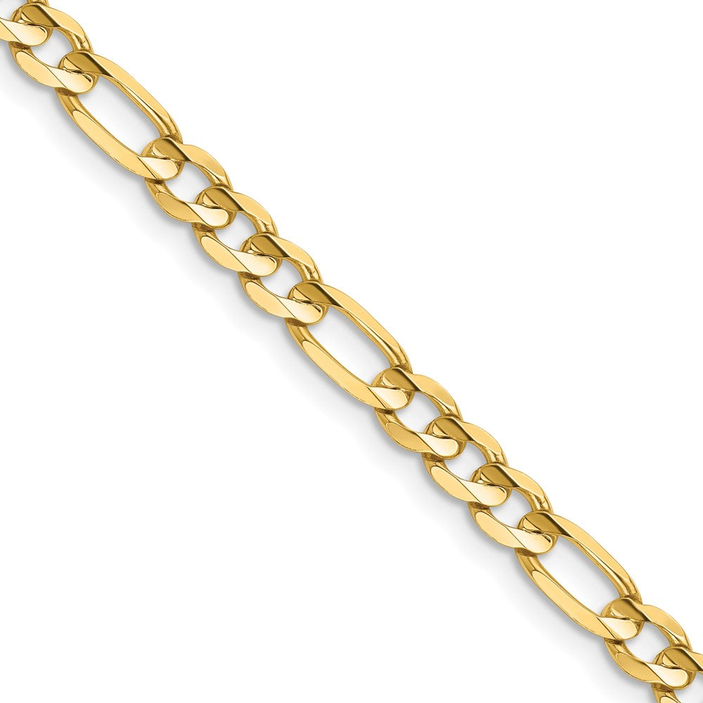 14k 4.5mm Concave Open Figaro Chain (11.79 grams)