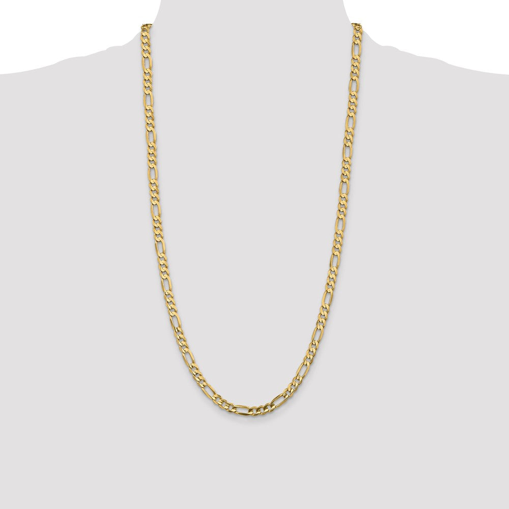 14k 5.5mm Concave Open Figaro Chain (14.56 grams)