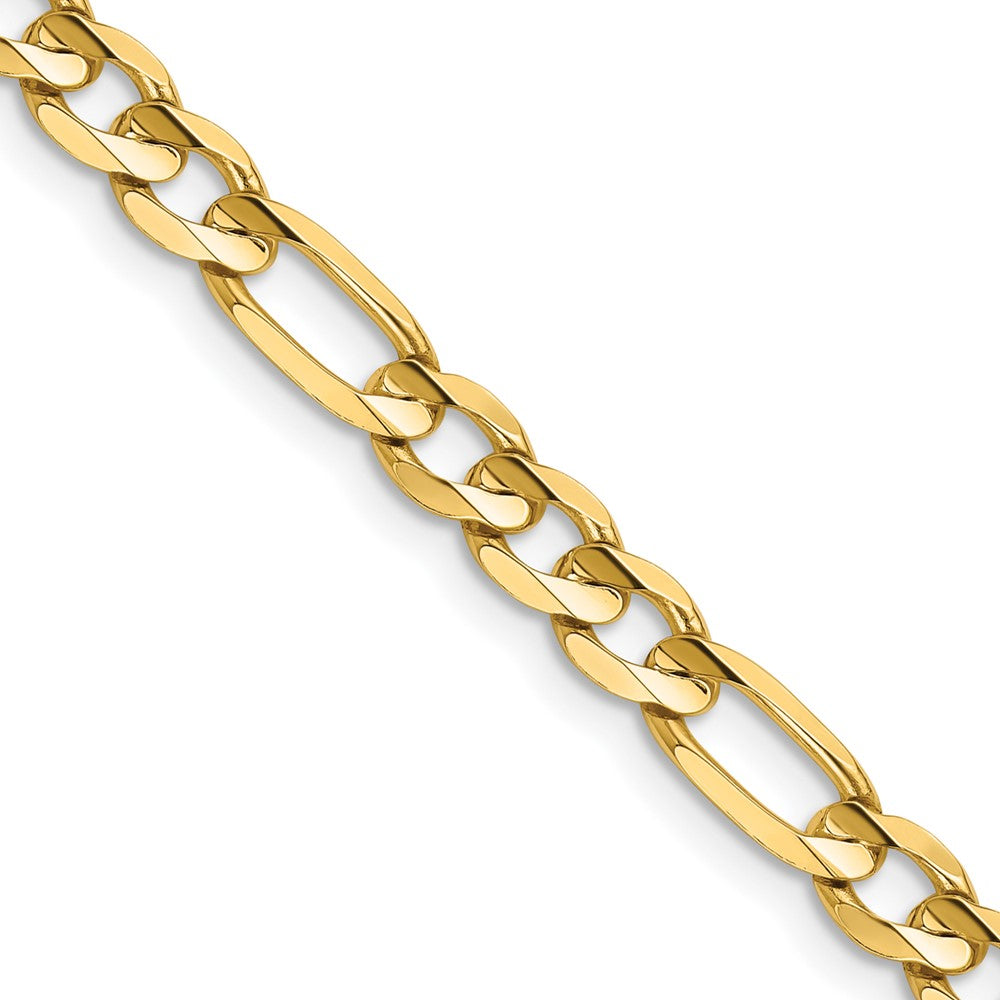 14k 5.5mm Concave Open Figaro Chain (14.56 grams)