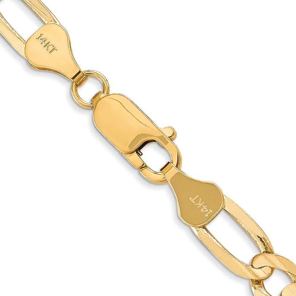 14k 6mm Concave Open Figaro Chain (18.07 grams)