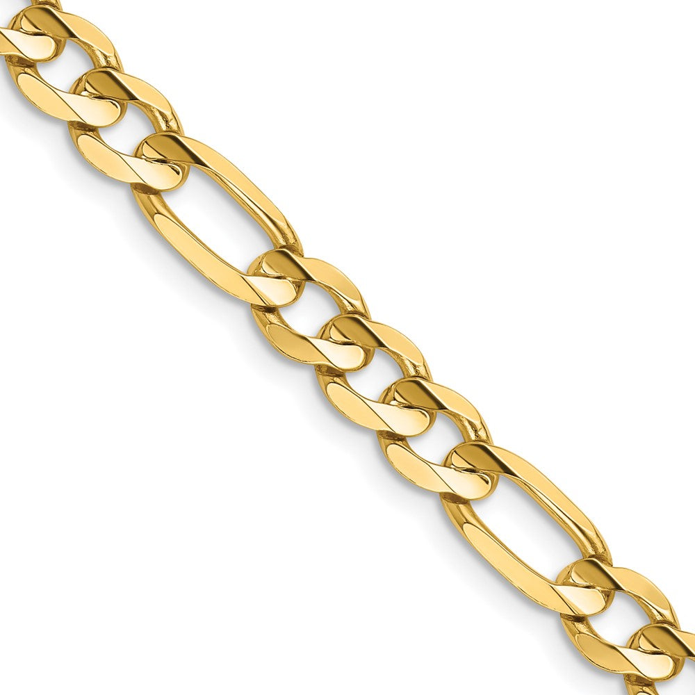 14k 6mm Concave Open Figaro Chain (18.07 grams)