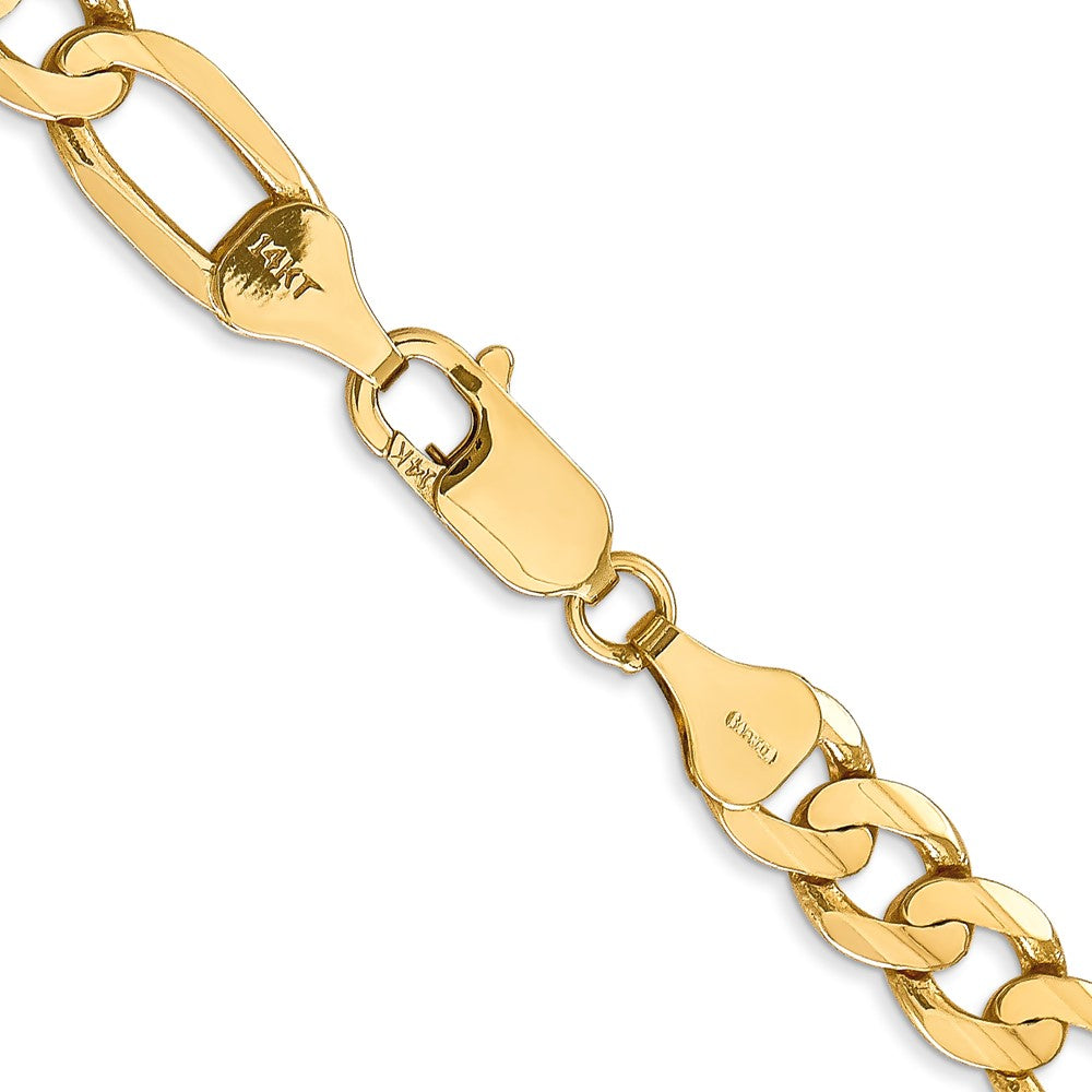 14k 6.75mm Concave Open Figaro Chain (24.03 grams)