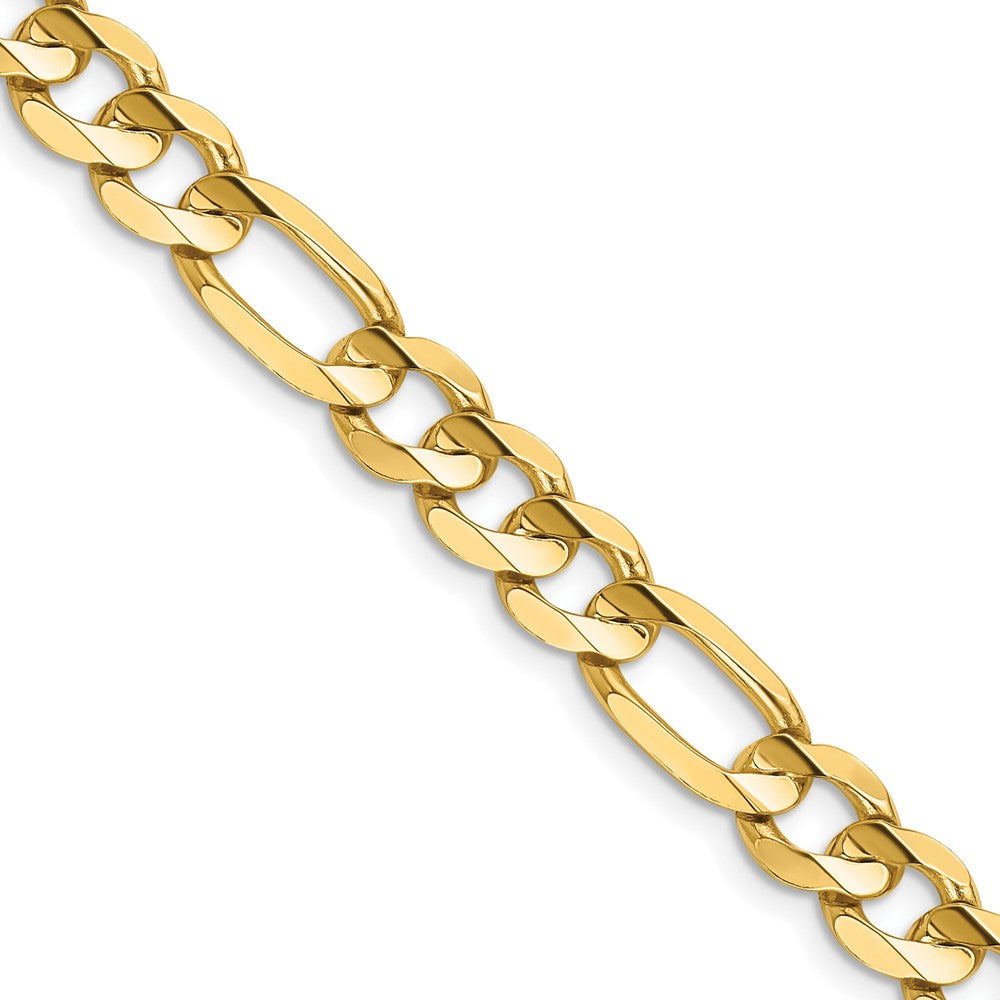 14k 7.5mm Concave Open Figaro Chain (30.20 grams)