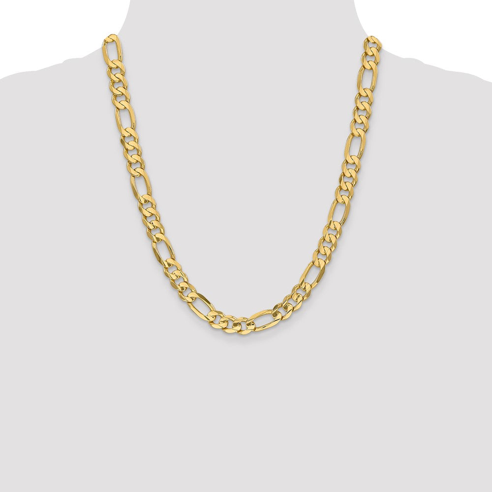 14k 8.75mm Concave Open Figaro Chain (49.22 grams)