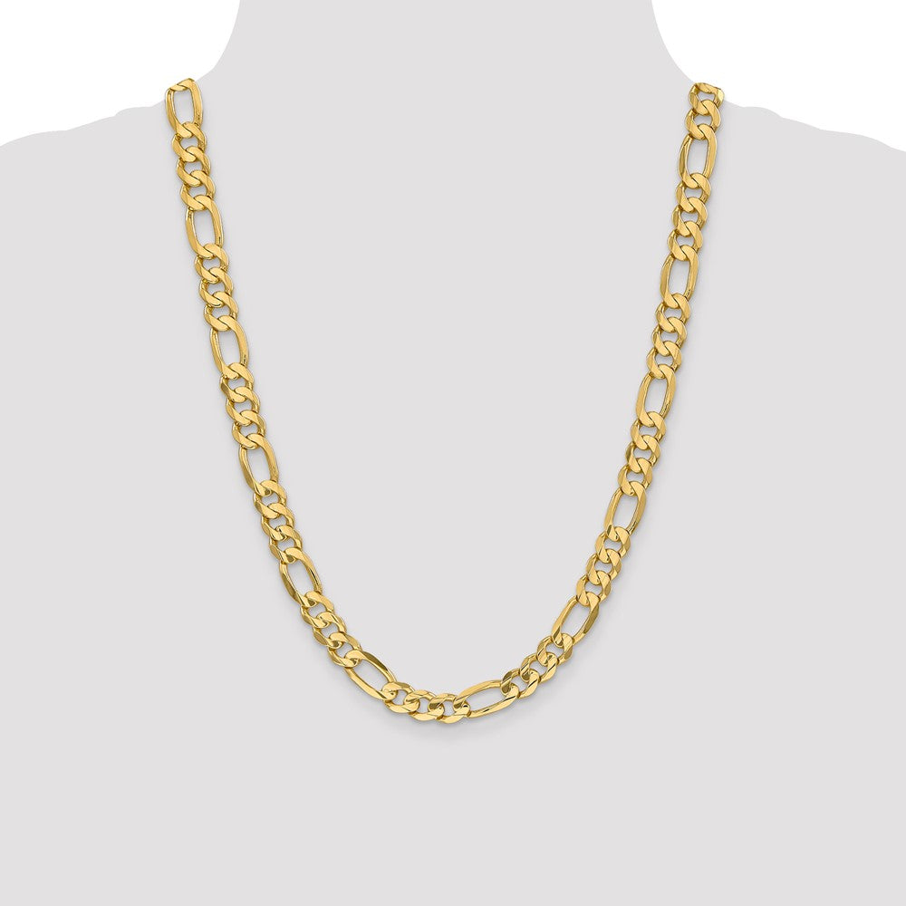 14k 8.75mm Concave Open Figaro Chain (49.22 grams)