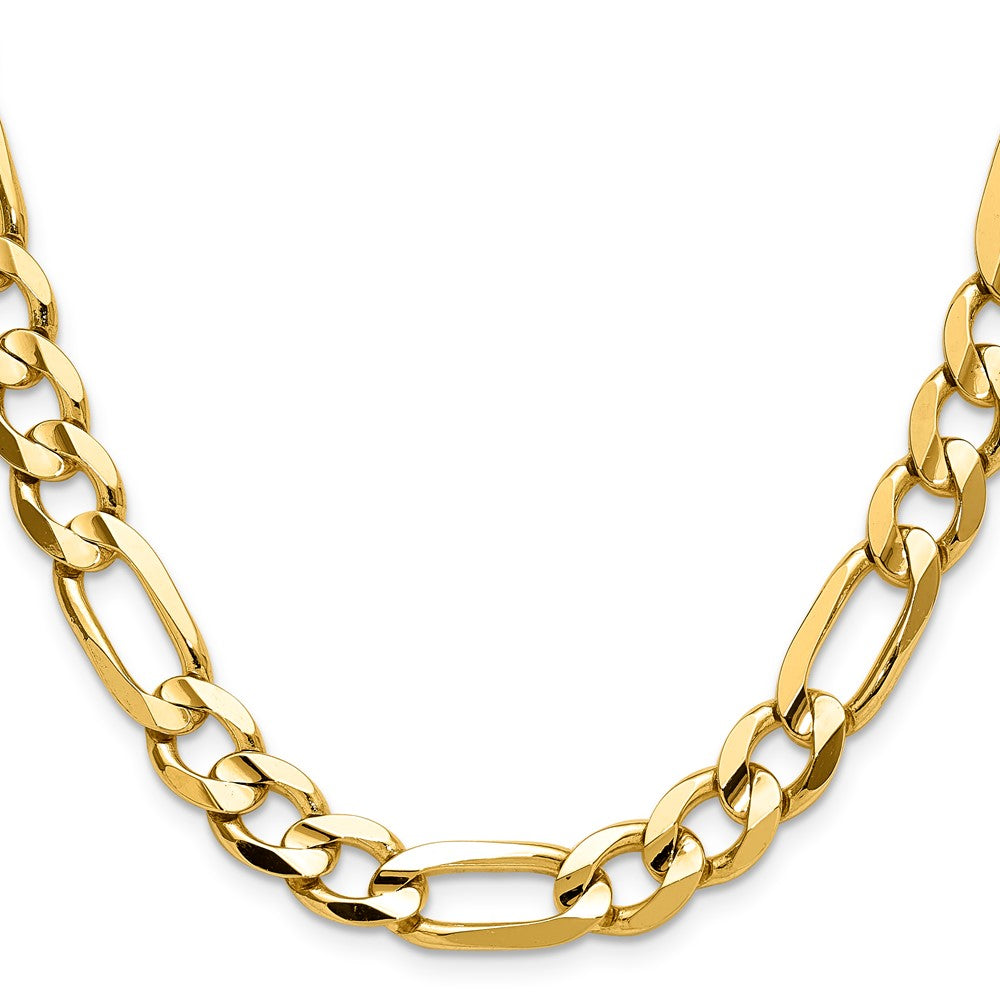 14k 10.0mm Concave Open Figaro Chain (71.93 grams)