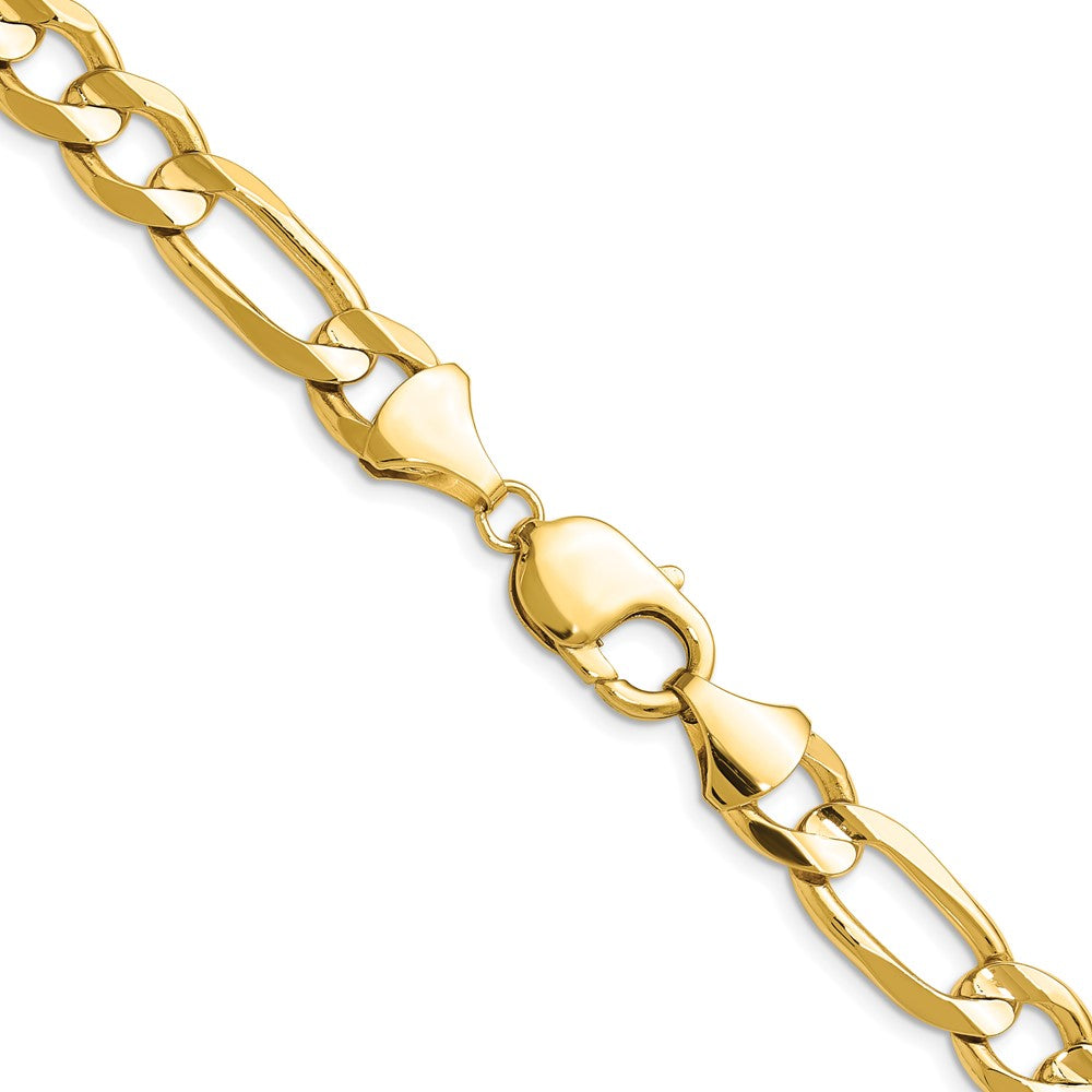 14k 10.0mm Concave Open Figaro Chain (71.93 grams)