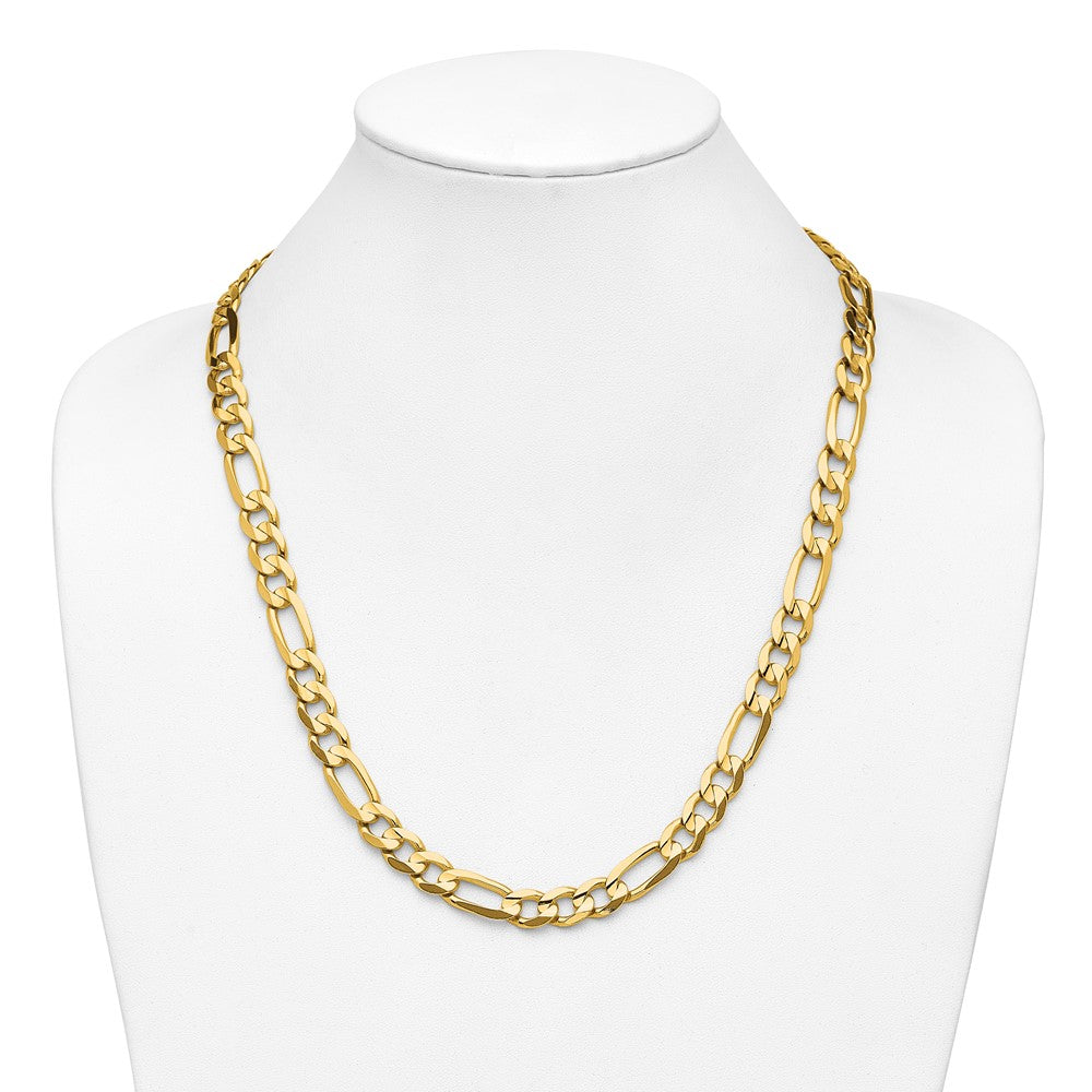 14k 10.0mm Concave Open Figaro Chain (71.93 grams)