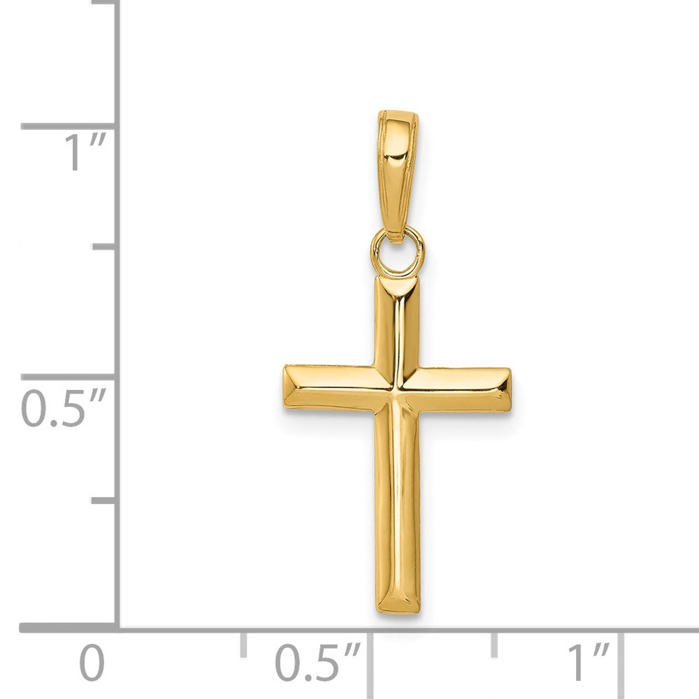 14k Yellow Gold 11 mm Small Cross Pendant (0.61 grams)